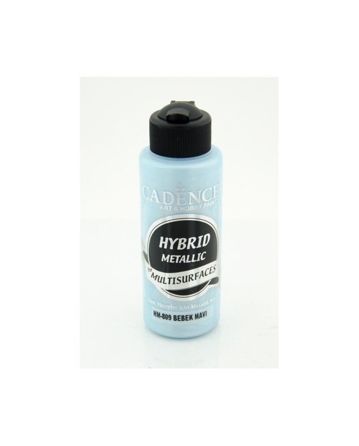 Hybrit (Multi Surface) Metalik Boya Bebek Mavi 120 ml - HM-809
