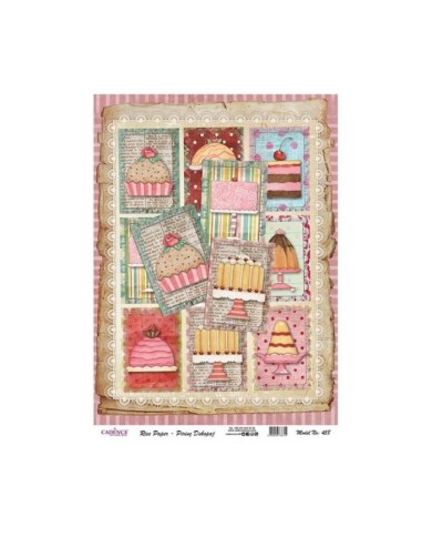 Pirinç Dekupaj 29*42 cm model 458