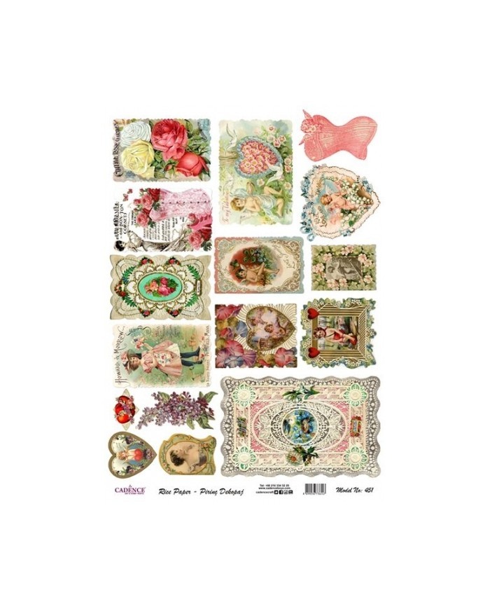 Pirinç Dekupaj 29*42 cm model 451