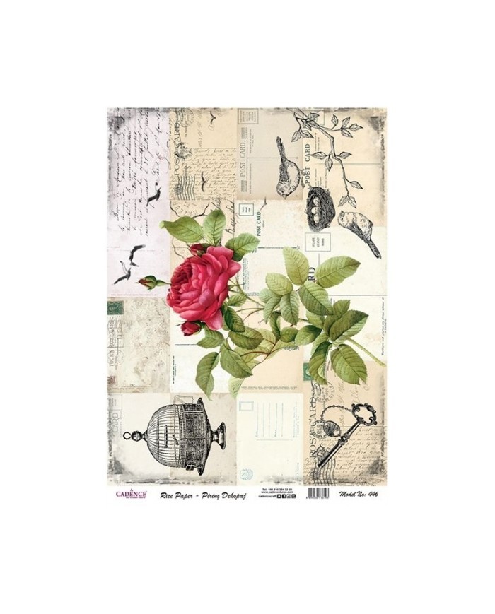 Pirinç Dekupaj 29*42 cm model 446