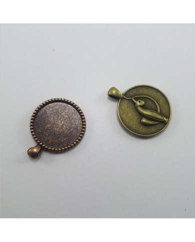 Metal Kolye Ucu - Kedili