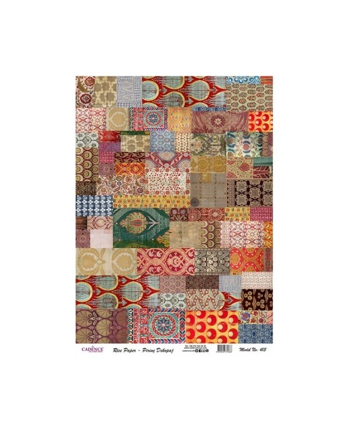 Pirinç Dekupaj 29*42 cm model 413