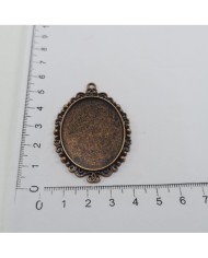 Metal Kolye Ucu - Çerçeve