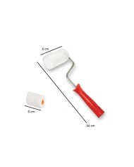 Rulo Sünger Fırça (5 cm)  Yedek Sünger Hediyeli