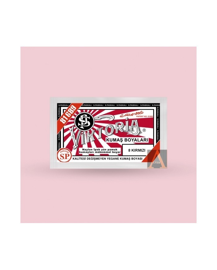 Toz Kumaş Boyası Kırmızı V-08