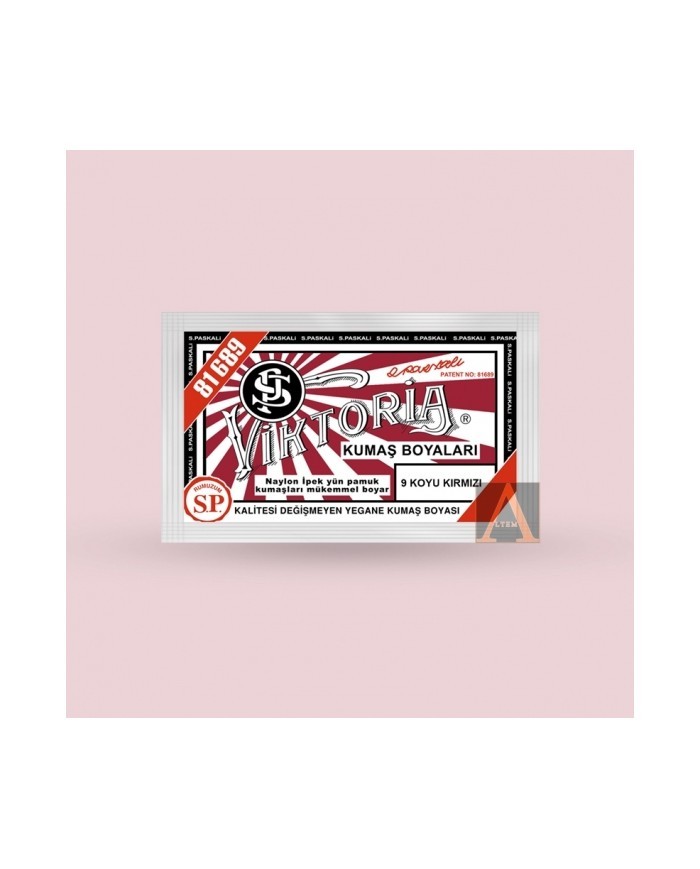 Toz Kumaş Boyası Koyu Kırmızı V-09