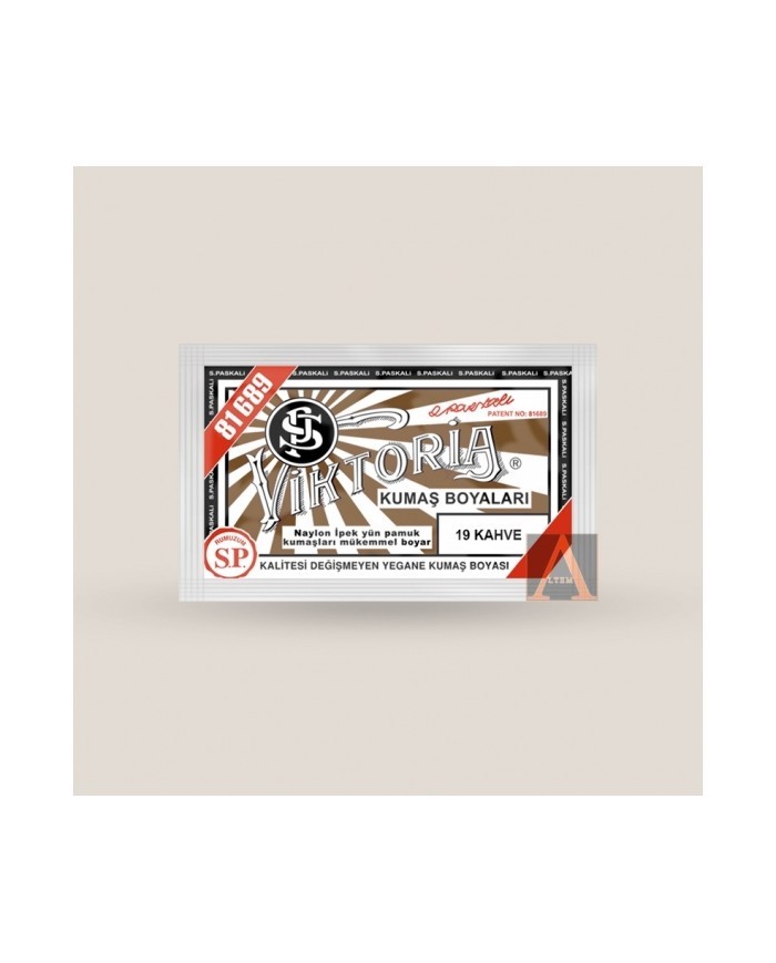 Toz Kumaş Boyası Kahve V-19