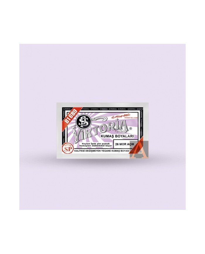 Toz Kumaş Boyası Açık Mor V-26