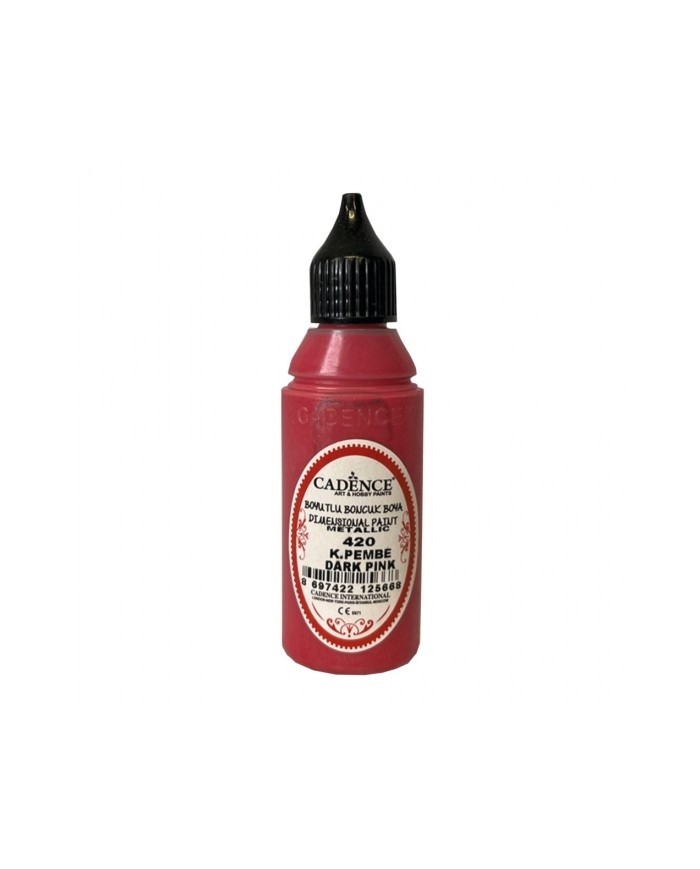 Boyutlu Boncuk Boya Koyu Pembe 50 ml B-420