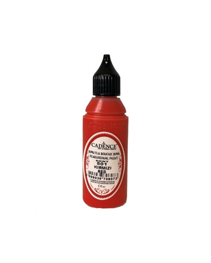 Boyutlu Boncuk Boya Kırmızı 50 ml B-501