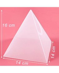 Büyük Piramit Reçine Epoksi ve Beton Kalıbı - Kod:363 (Kasa ve  Silikon)