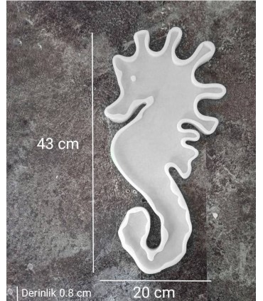 Deniz Atı - Epoksi Reçine - Beton Silikon Kalıbı SN35 - Kod: