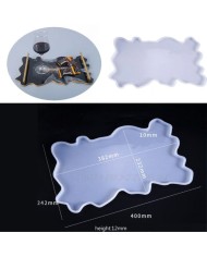 Tepsi Reçine Epoksi Kalıbı 38 cm - Dalgalı -Kod:370