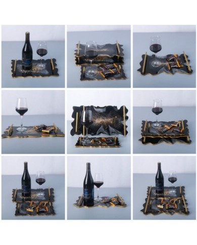 Tepsi Reçine Epoksi Kalıbı 38 cm - Dalgalı -Kod:370