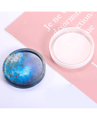 Yuvarlak Bardak Altı Reçine Epoksi Silikon Kalıbı - Kod: 19