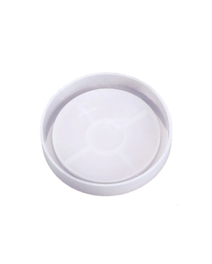 Yuvarlak Bardak Altı Reçine Epoksi Silikon Kalıbı - Kod: 19