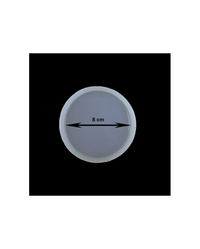 Reçine Epoksi ve Beton Kalıbı - Küçük Yuvarlak Bardak Altı -Kod: 36