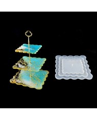 Reçine Epoksi ve Beton Kalıbı - Kare Kek stant  Sadece Kalıp -Kod:210