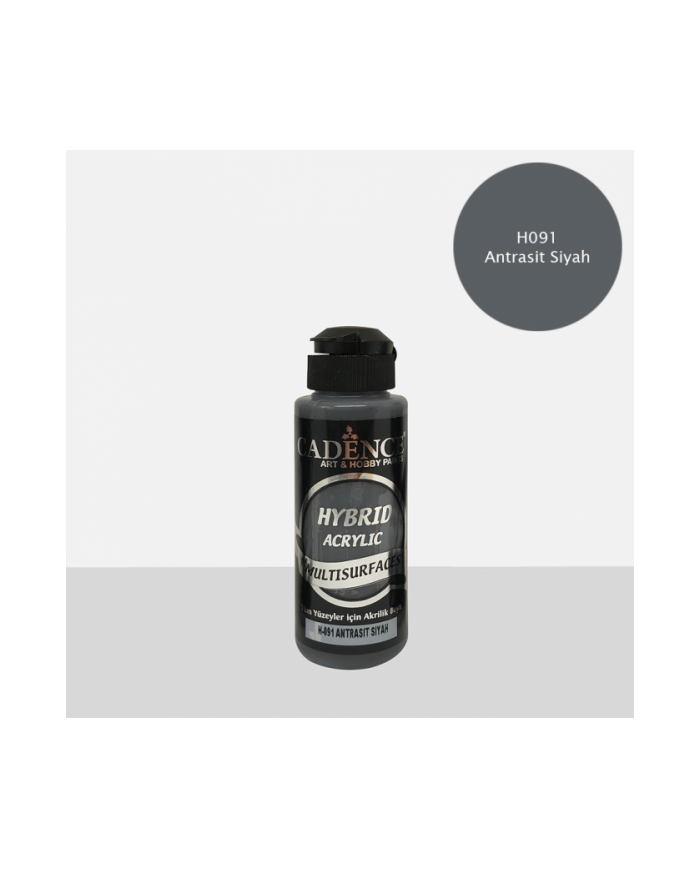 HYBRİT (MULTİ SURFACE) BOYA ANTRASİT SİYAH 120 ML H-091