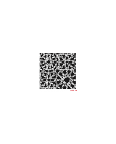 HOME DECOR MİDİ STENCİL 22*22 CM HDM-154