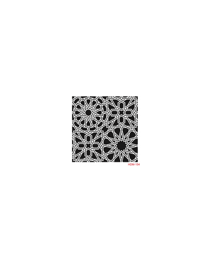 HOME DECOR MİDİ STENCİL 22*22 CM HDM-154
