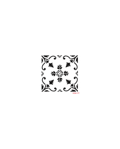HOME DECOR MİDİ STENCİL 22*22 CM HDM-177