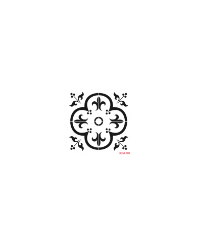 HOME DEKOR FAYANS MODEL STENCİL 22*22 CM HDM-180