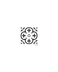 HOME DEKOR FAYANS MODEL STENCİL 22*22 CM HDM-180