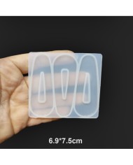 Toka Kalıbı Reçine Epoksi Kalıp - 3'lu -Kod:107