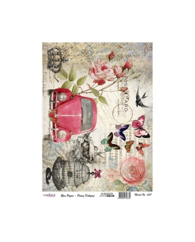 PİRİNÇ DEKOPAJ 29*42 CM MODEL 637