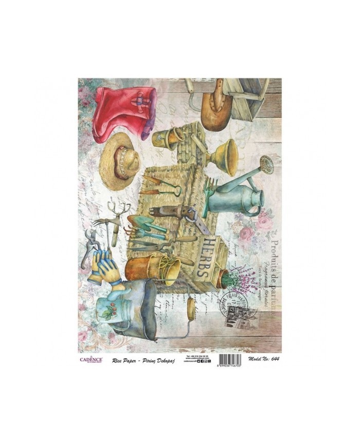 PİRİNÇ DEKOPAJ 29*42 CM MODEL 644