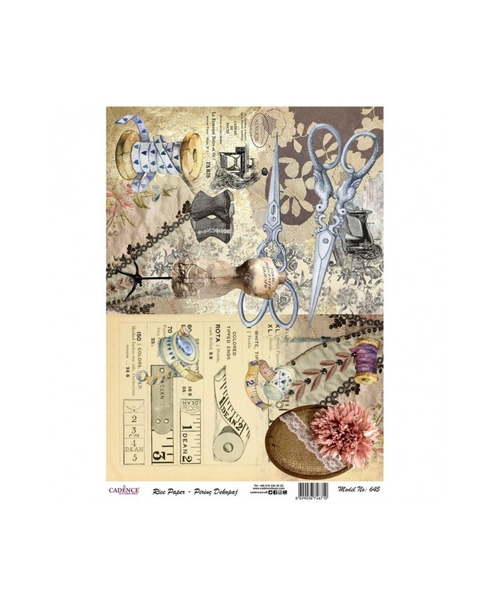 PİRİNÇ DEKOPAJ 29*42 CM MODEL 645