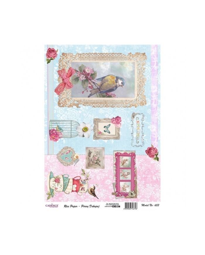 PİRİNÇ DEKOPAJ 29*42 CM MODEL 653