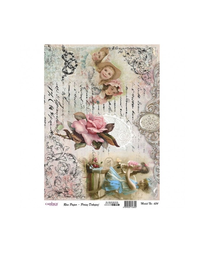 PİRİNÇ DEKOPAJ 29*42 CM MODEL 654