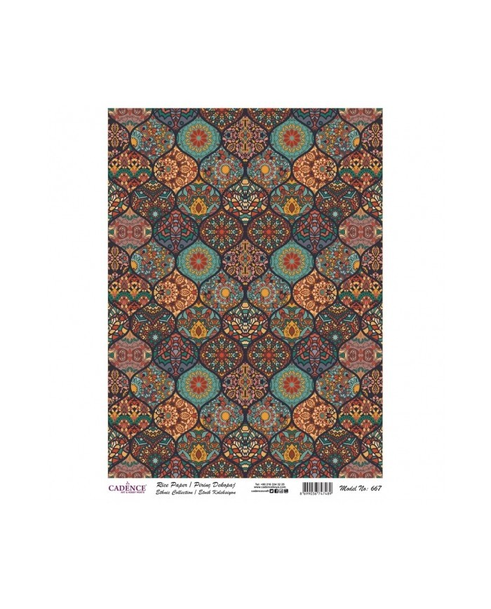 PİRİNÇ DEKOPAJ 29*42 CM MODEL 667