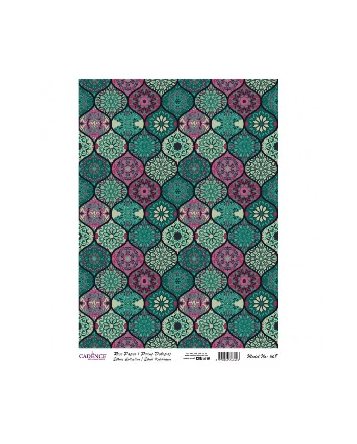 PİRİNÇ DEKOPAJ 29*42 CM MODEL 668