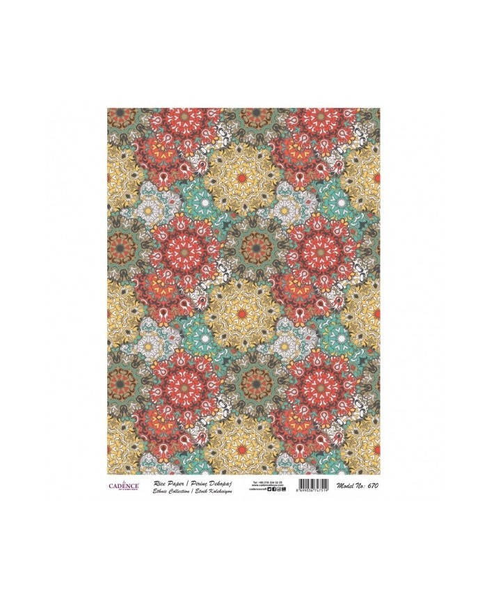 PİRİNÇ DEKOPAJ 29*42 CM MODEL 670