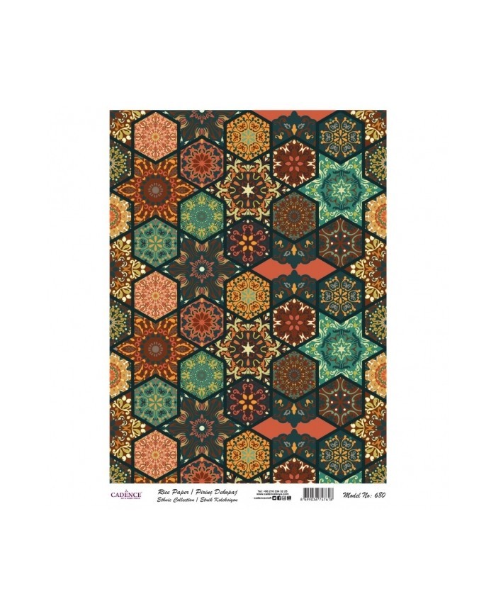 PİRİNÇ DEKOPAJ 29*42 CM MODEL 680