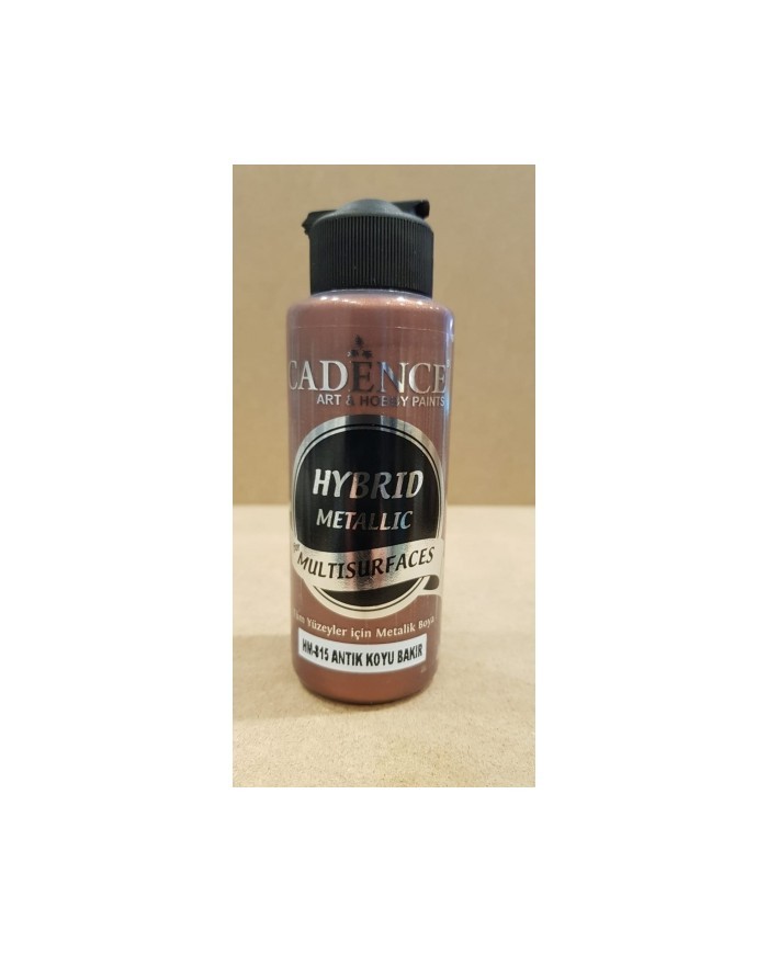 HYBRİD (MULTİSURFACE) METALİK BOYA ANTİK KOYU BAKIR 120 ML HM-815