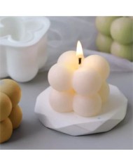 5 ADET ÇOKLU BUBBLE MUM SİLİKON KALIBI 15 Lİ KÜÇÜK BOY