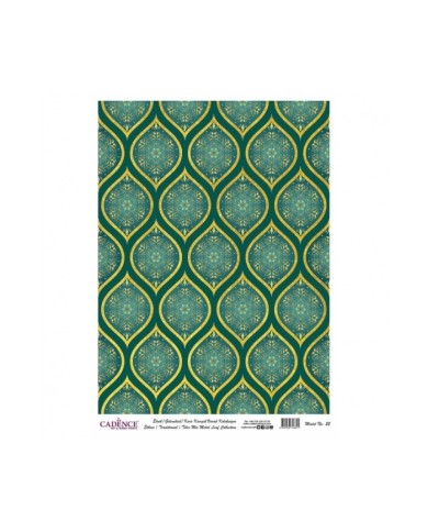 DESENLİ ALTIN VARAK PİRİNÇ DEKOPAJ 30*42 CM MODEL 022