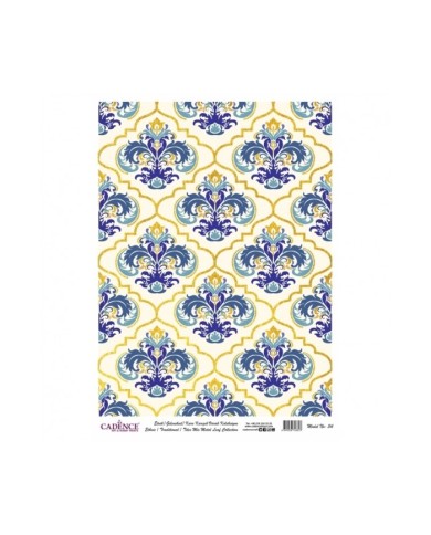 DESENLİ ALTIN VARAK PİRİNÇ DEKOPAJ 30*42 CM MODEL 034