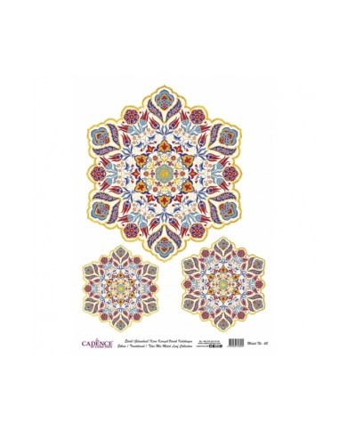 DESENLİ ALTIN VARAK PİRİNÇ DEKOPAJ 30*42 CM MODEL 043