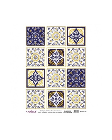 DESENLİ ALTIN VARAK PİRİNÇ DEKOPAJ 30*42 CM MODEL 047