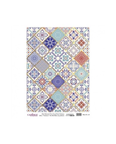 DESENLİ ALTIN VARAK PİRİNÇ DEKOPAJ 30*42 CM MODEL 053