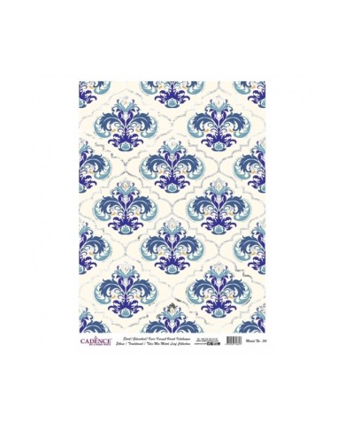 DESENLİ GÜMÜŞ VARAK PİRİNÇ DEKOPAJ 30*42 CM MODEL 034