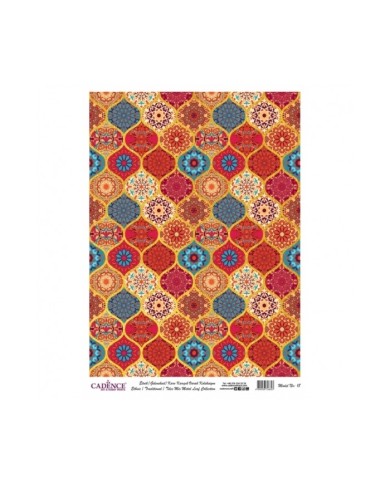 DESENLİ ALTIN VARAK PİRİNÇ DEKOPAJ 30*42 CM MODEL 018