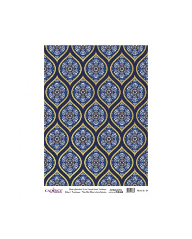 DESENLİ ALTIN VARAK PİRİNÇ DEKOPAJ 30*42 CM MODEL 021