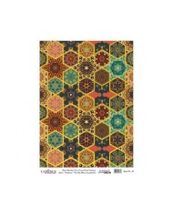 DESENLİ ALTIN VARAK PİRİNÇ DEKOPAJ 30*42 CM MODEL 023