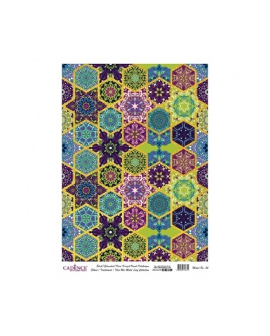 DESENLİ ALTIN VARAK PİRİNÇ DEKOPAJ 30*42 CM MODEL 024